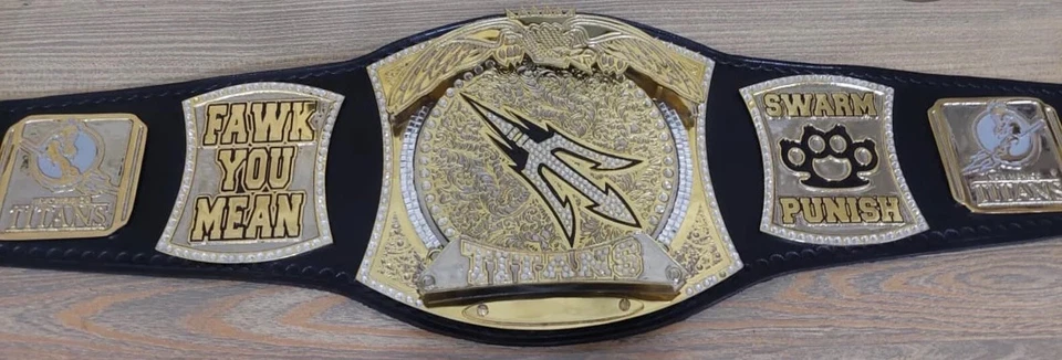 Nuevo cinturón de título de campeonato Spinner personalizado - cuero chapado en oro de 4 mm de grosor Foto 4 de 4