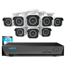 Reolink RLK16-800B8 8MP 16CH 4TB NVR PoE Security Camera System Indoor/Outdoor