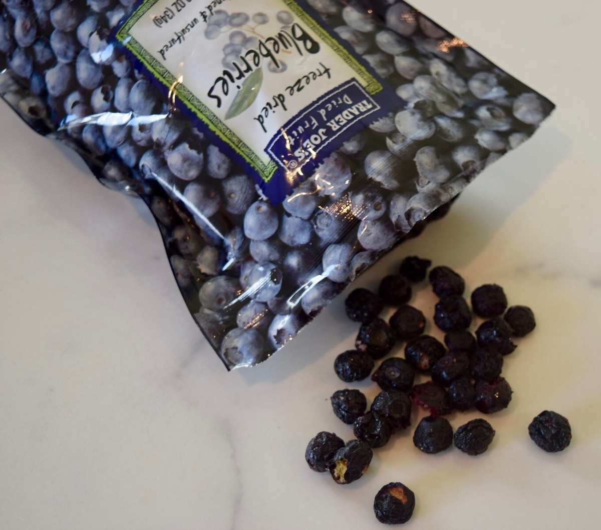 4 Packs Trader Joe's Freeze Dried Blueberries Unsweetened