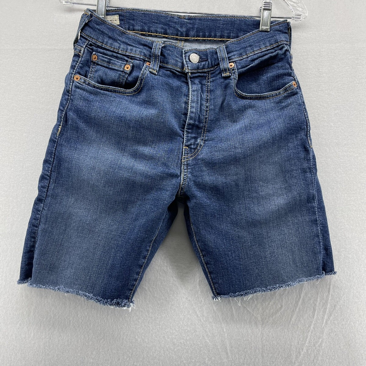 Levis 512 Slim Fit Cut Off Jean Shorts Womens W 30