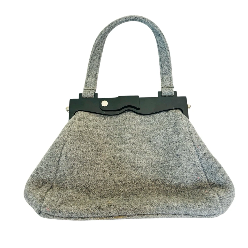 Timmy Woods Беверли-Хиллз ар-деко бисером сумка цветочный серый фланель коктейль Artsy - Изображение 2 из 4