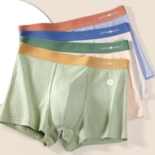 Mens Panties Underwear Boxer Briefs Boxershorts Comfortable Striped Underpan L