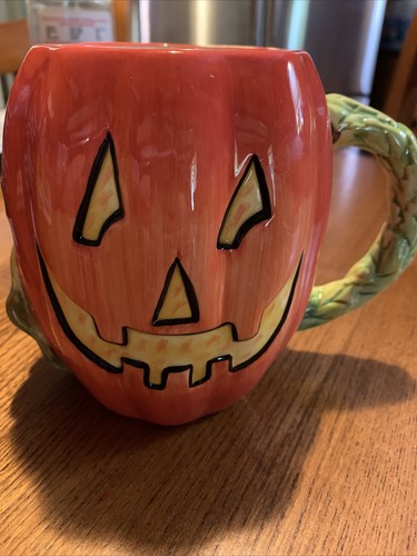 Taza calabaza Halloween Jack O Lantern/con caja/22 oz🌻 - Imagen 2 de 6