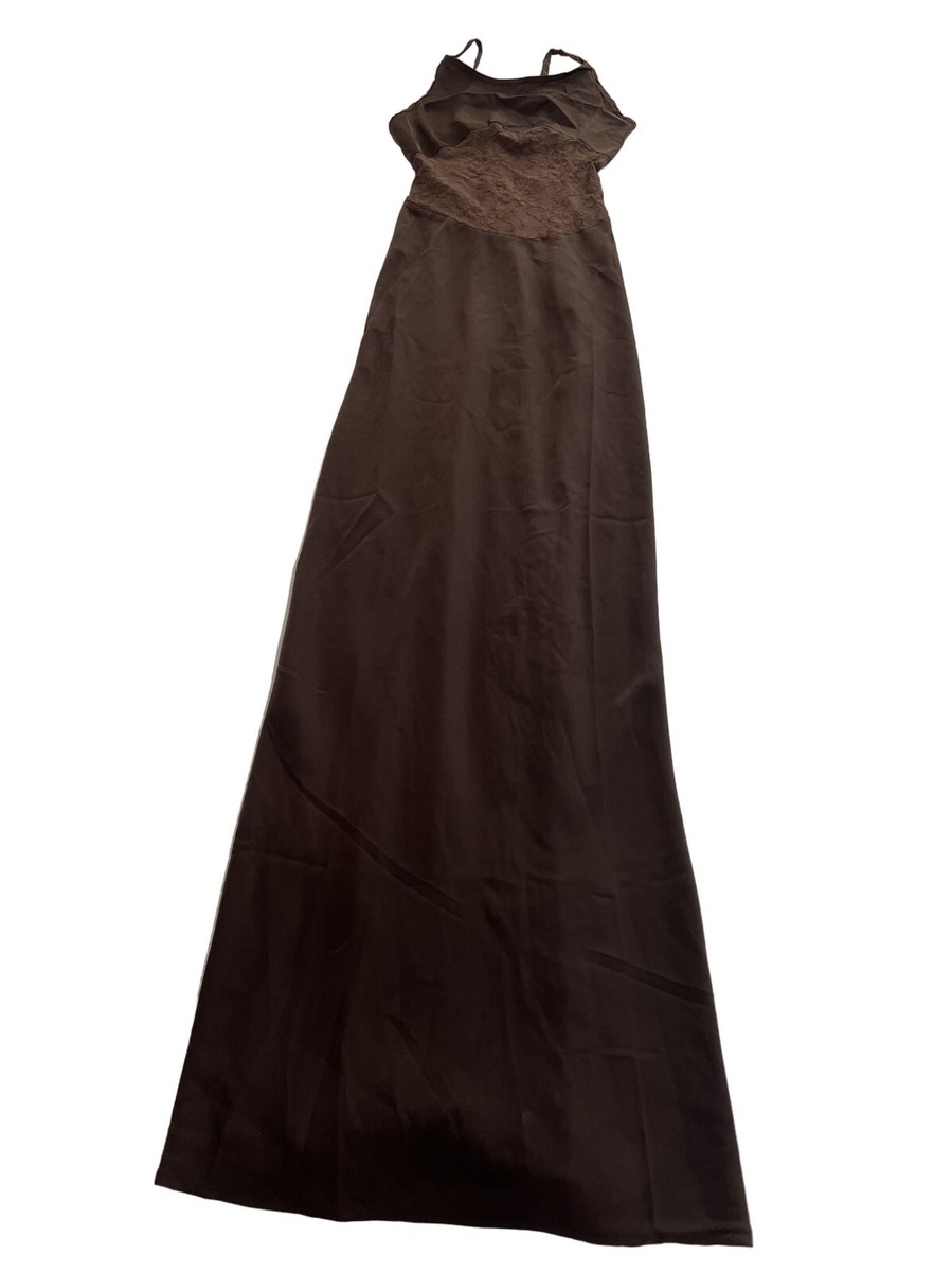 WeWoreWhat Lace Slip Maxi Dress in Brown | eBay WeWoreWhat Lace Slip Maxi Dress in Brown | eBay