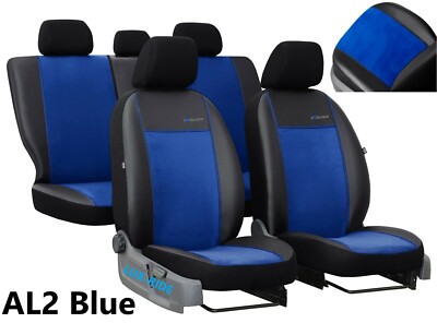 TAILORED SEAT COVERS For RENAULT CLIO HYBRID 2023-2025 ART. LEATHER & ALICANTE