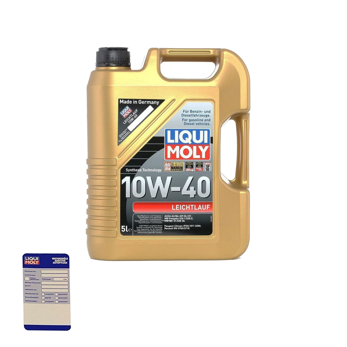 Motoröl MOS2 Leichtlauf 10W-40 LIQUI MOLY 7 Liter Mit Ölfilter SK, 72,95