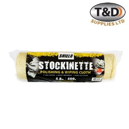 Timco 400G Stockinette Roll 4.8M Cotton Twill Polishing, Wiping & Cleaning Cloth