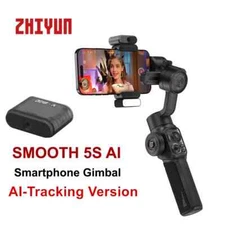 ZHIYUN Smooth 5S AI Combo, 3-Axis Gimbal Stabilizer Fill Light for Phone Gimbal