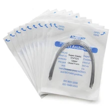 AZDENT Dental Orthodontic Arch Wire Super Elastic Niti Rectangular 10Pcs/Pack