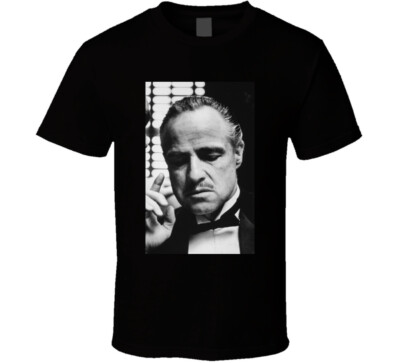 The Godfather Don Vito Corleone Face Mafia Movie Cool Fan T Shirt