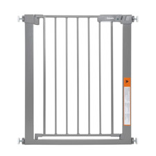 Babelio 27-30 Inch Easy Install Baby Gate with Door, Fit for Narrow Gray