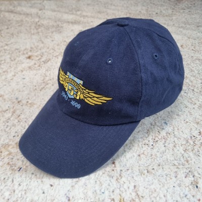Aviation Flight Old Buckenham Baseballkappe 2000 Vintage blau Einheitsgröße