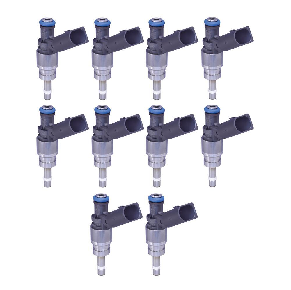Hitachi OEM Set of 10 Fuel Injectors For Audi R8 Base 5.2L V10 2009-2010