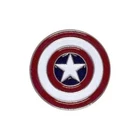 Captain America Marvel Golf Ball Marker Gift-Enamel - Fits Divot Tools & Clips