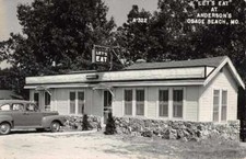 Osage Beach Missouri Let's Eat at Anderson's Real Photo Vintage Postcard AA12385