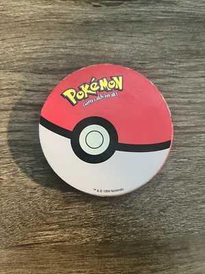 round pokemon cards 1999 Nintendo Pokemon Round Playing Cards with Carrying Case, Rummy Card Game