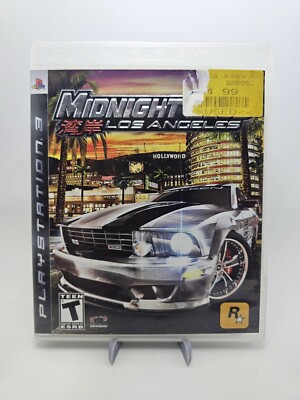 Midnight Club: Los Angeles (Sony PS3, 2008) Complete In Box With Manual, Tested
