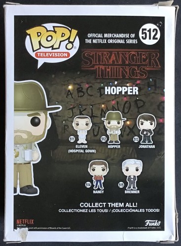 FUNKO POP Stranger Things n°512 Hopper Très bon état - Imagen 2 de 6