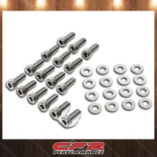 Cobra-Tek Fits  Chevy GM 700R4 Transmission Pan Bolt Kit Set 16 Pcs Zinc Finish