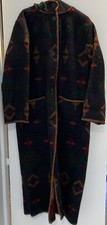 Woolrich Womens Wool Reversible Hooded Long Blanket Southwest Coat Size Small