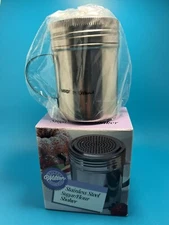 Vintage Wilton Enterprises Stainless Steel Dishwasher Safe Sugar/Flour Shaker