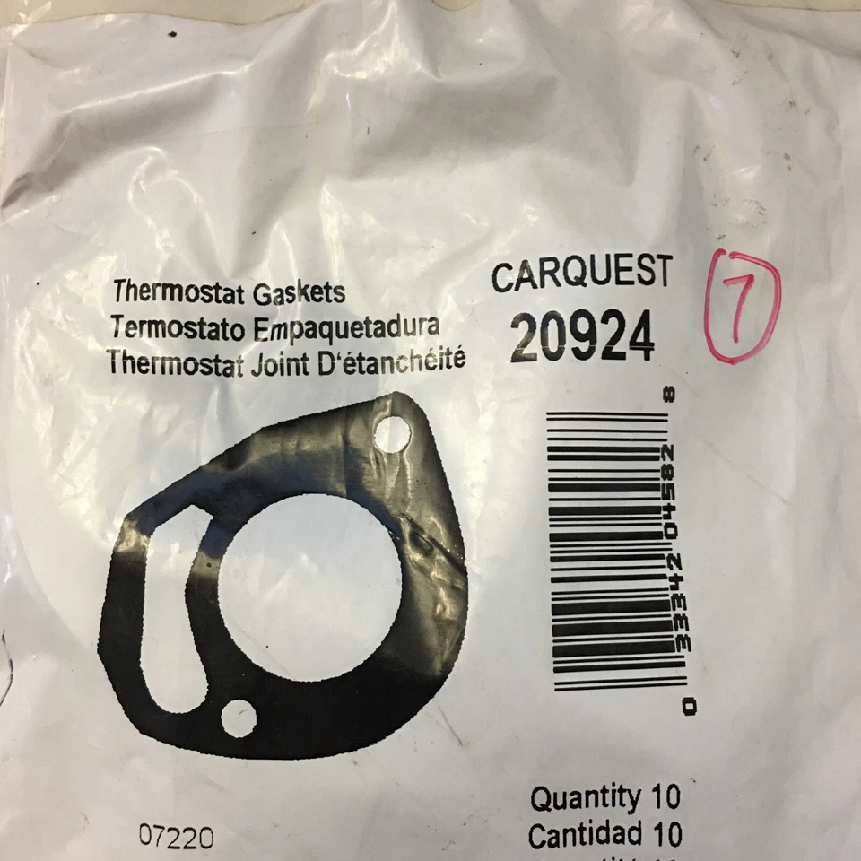 Lote de 7 juntas de salida de refrigerante del motor CARQUEST/Fel-Pro 20924 Foto 2 de 4