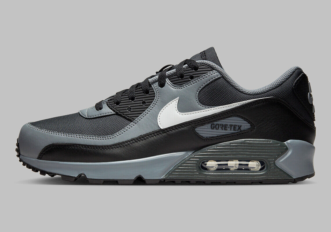 Nike Air Max 90 GTX GORE-TEX Dark Smoke Cool Grey Black Nike Air Max 90 GTX GORE-TEX Dark Smoke Cool Grey Black
