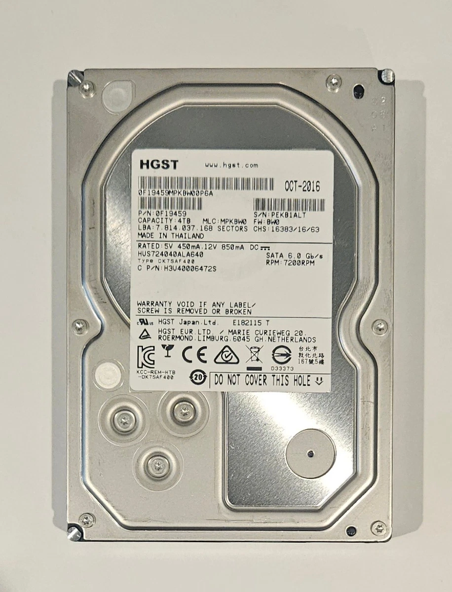 Preços baixos em HGST 4TB unidades de disco rígido interno do