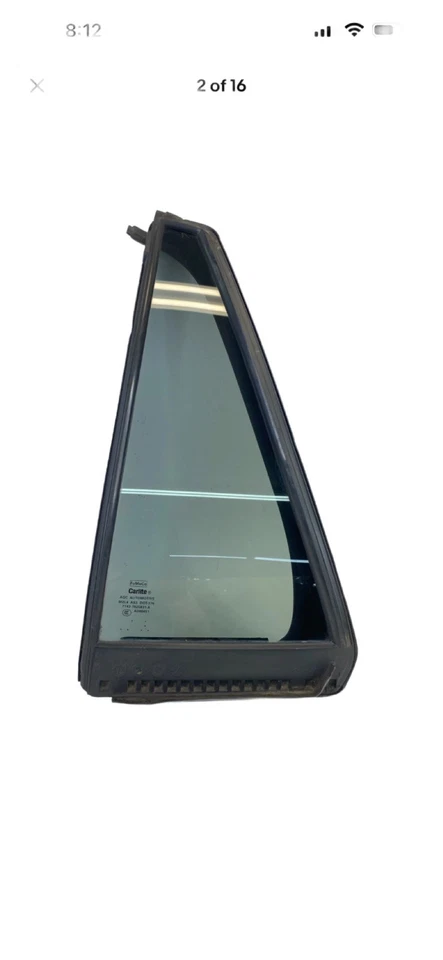 2007-2014 Ford Edge Rear Left Side Quarter Vent Window Glass 7T437825831 OEM - Image 2 of 2