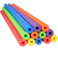 12 Pack Pool Noodles Foam Swim Noodles 52 Inch Jumbo Hollow Swimming Pool Noo...