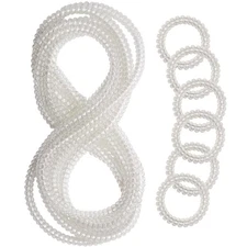 Chew Necklaces for Sensory Kids, 12 Pcs Clear Coil Chewy Necklaces Stretchy