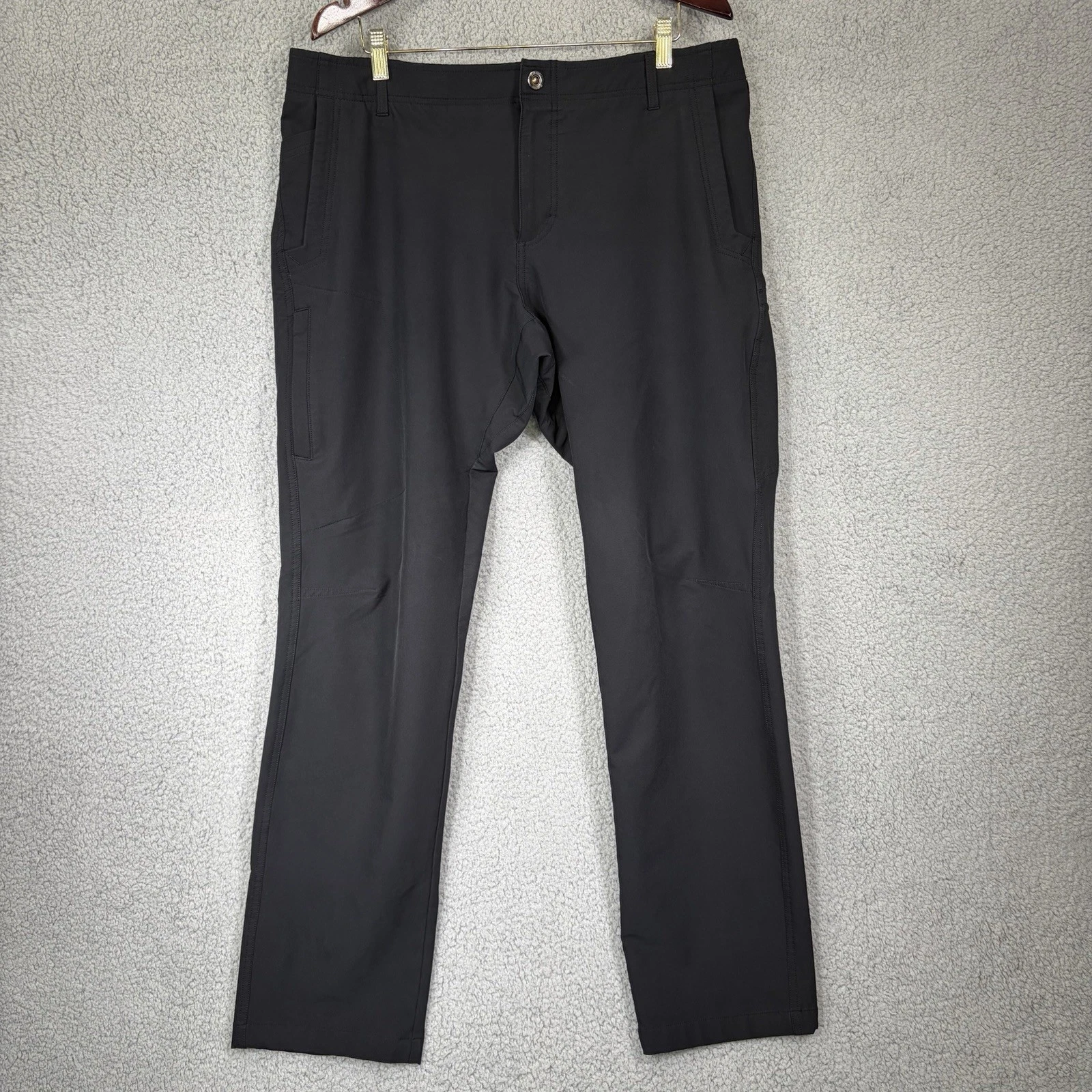 Hi-Tec Pants Mens 36x34 Black Stretch Lightweight Performance Hiking Outdoor