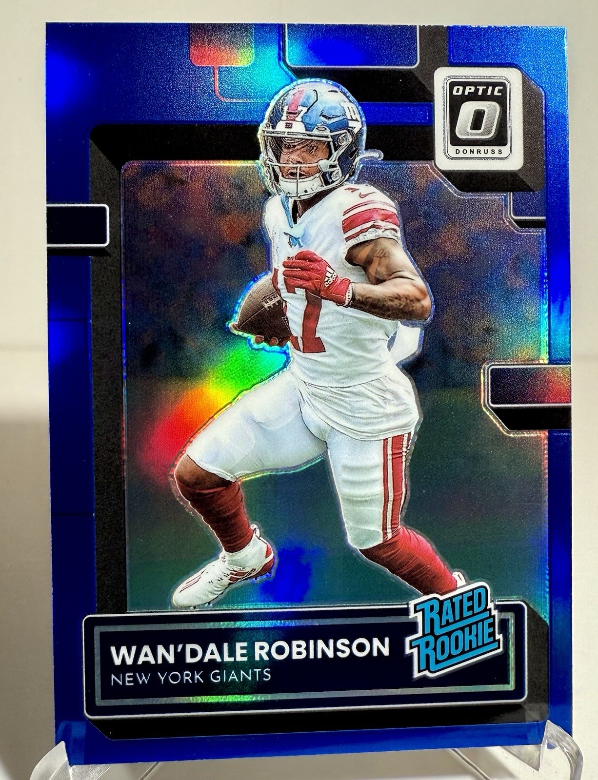 2022 Donruss Optic Wandale Robinson Blue Holo Prizm Rated Rookie /179 #220