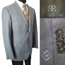 Banana Republic Mens Topstitch Blazer 40R Marzotto Wool Fabric Sport Coat Jacket
