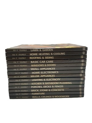 Lot of 14 Time-Life Fix-It Yourself Instructional Books Collection Hardcover