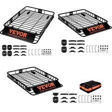Roof Rack Cargo Basket 200 LBS Capacity for SUV Truck Cars 3 Sizes