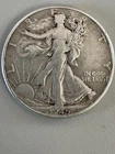 1945 Walking Liberty Half Dollar 90% Silver "As Pictured - Not Cleaned"