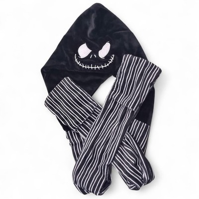 Vtg Disney Jack Skellington Nightmare Before Christmas Hat Scarf Hand Warmers