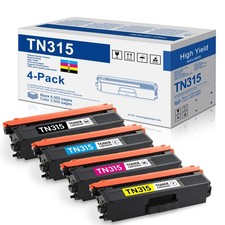 TN-315 BK/C/M/Y High Yield 4 Pack Toner Cartridge for Brother MFC-9970CDW