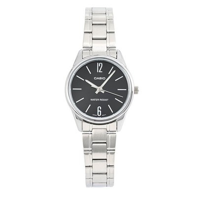 CASIO LTP-V005D-1B LTP-V005D  Quartz Analog Black Silver