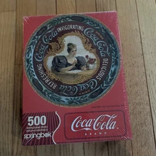 Springbok Coca-Cola circa 1899 Puzzle Circular RARE! VTG New 500 Pieces 4a
