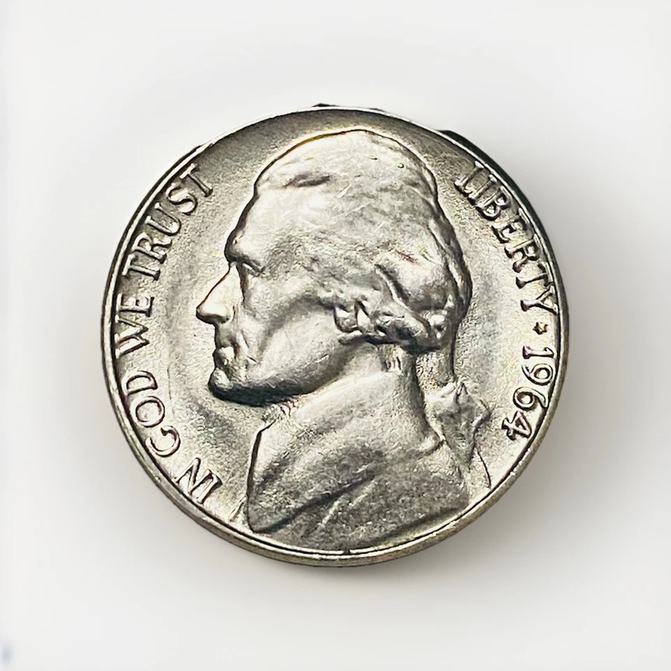 1964 D Jefferson Nickel Full Steps FS BU RAW Rare Sharp Strike Uncertified Gem - Image 2 of 4