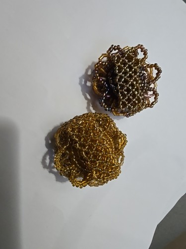 2 Handcrafted Beaded Stretchy Rings - Foto 4 di 5