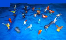 LOTTO UCCELLI IN PLASTICA GOMMA DURA HONG KONG VINTAGE '70