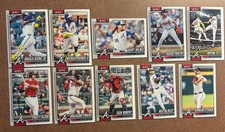 2026 Topps Series 1 Atlanta Braves Set Lot (10)