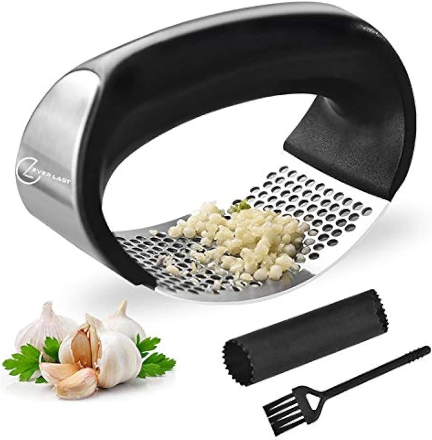 Garlic Press Rocker Stainless Steel Garlic Crusher Easy Kitchen Manual Tool
Opens in a new window or