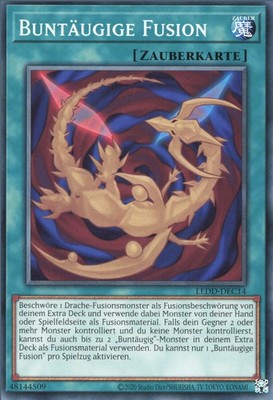 YuGiOh Buntäugige Fusion LEDD-DEC14 Common Deutsch Good 1st