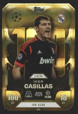 Match Attax Champions League 2025-26 Extra 292 100 Club Legend Iker Casillas