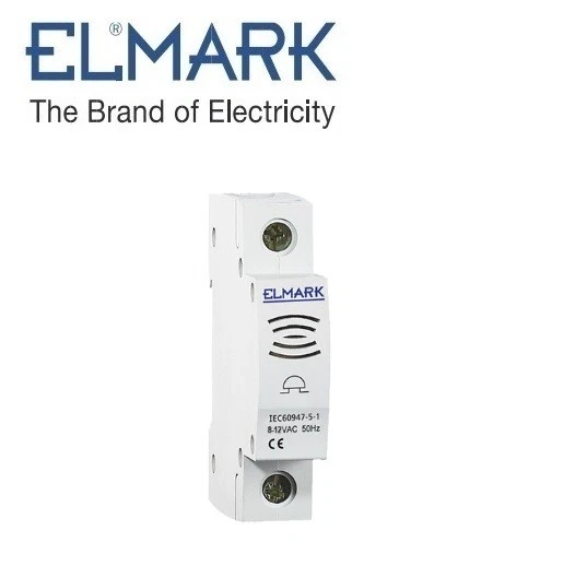 ELMARK CAMPANELLO SUONERIA 8-12 VACMODULARE PER BARRA DIN QUADRO