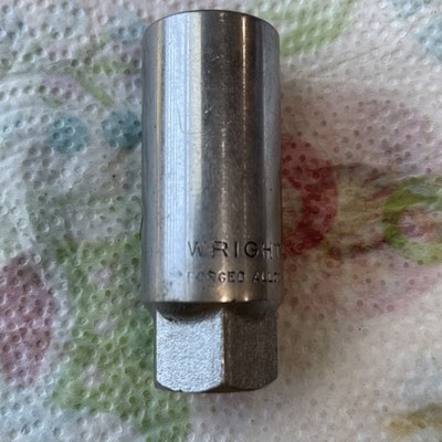 Wright Tool 4596 13/16  Deep Socket 1/2  Drive 6 Point USA Made W/ Hex Base